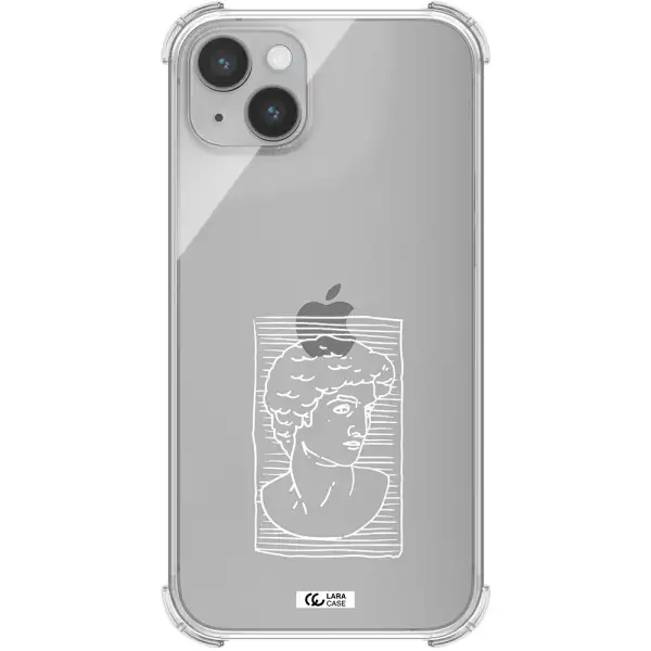 David Apple iPhone 14 Clear PC Case