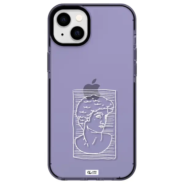 David Apple iPhone 14 plus impact Lilac Case