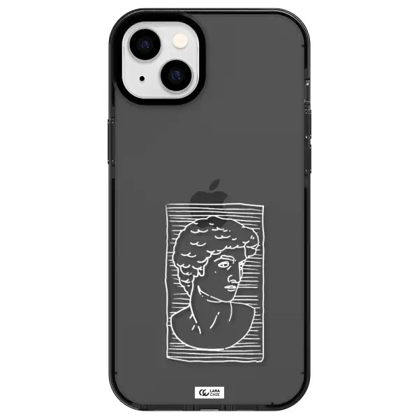 David Apple iPhone 14 plus impact Smoke Black Case