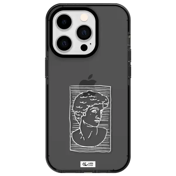 David Apple iPhone 14 pro impact Smoke Black Case