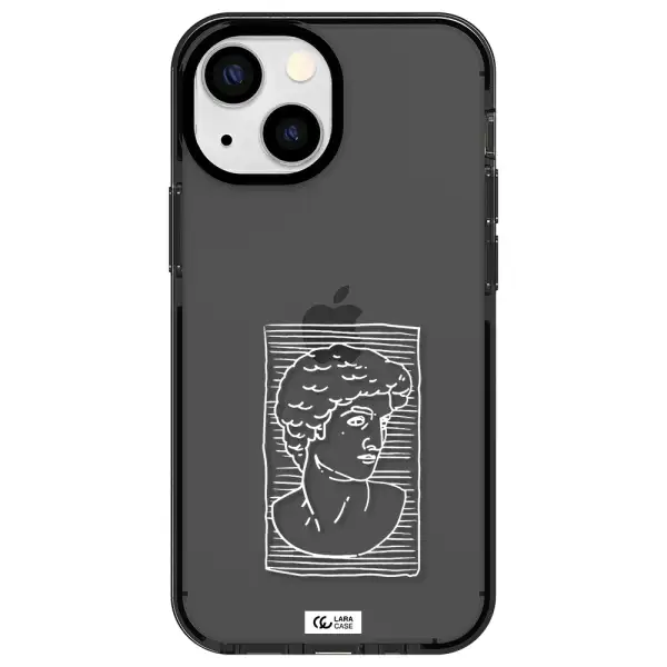 David Apple iPhone 15 Plus impact Smoke Black Case