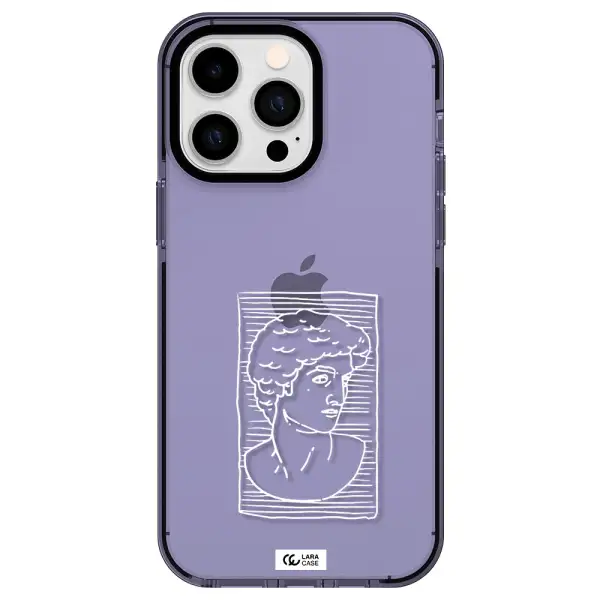 David Apple iPhone 15 Pro Max impact Lilac Case