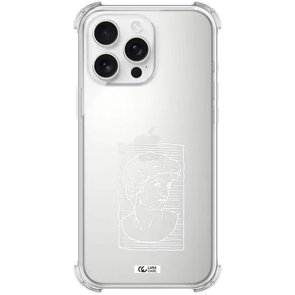 David Apple Iphone 16 Pro Max Clear Pc Case