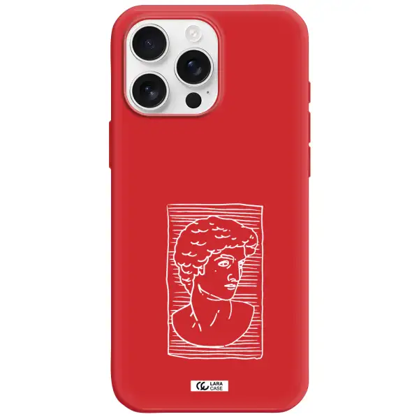 David Apple Iphone 16 Pro Max Silicone Stone Case