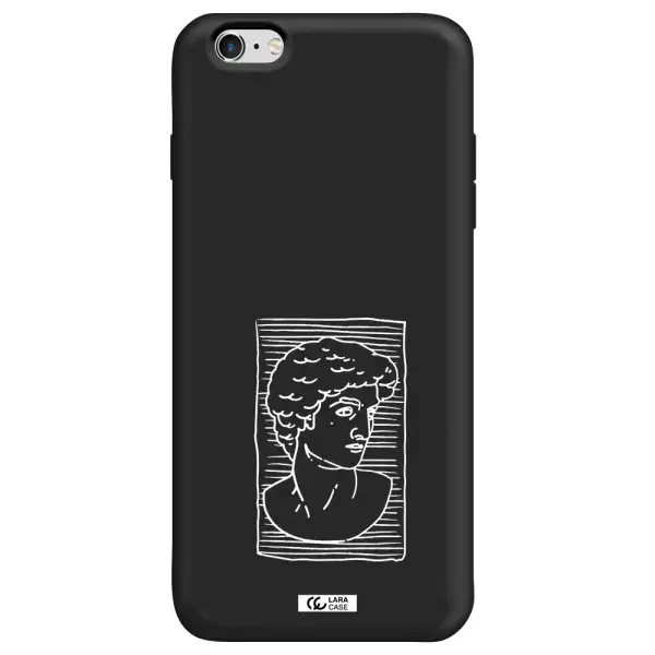 David Apple iPhone 6 plus Silicone black Case