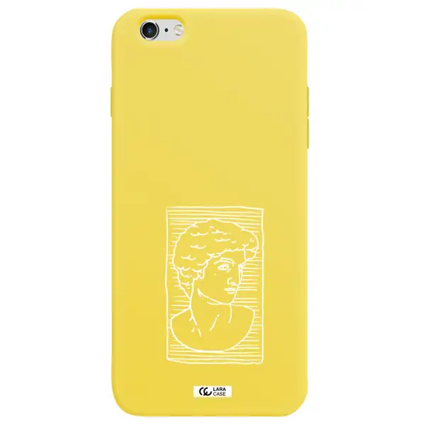 David Apple iPhone 6 plus Silicone canary yellow Case
