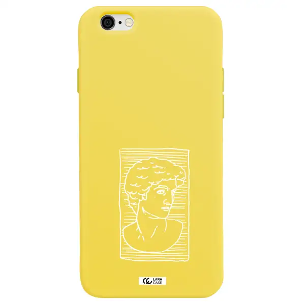 David Apple iPhone 6 Silicone canary yellow Case