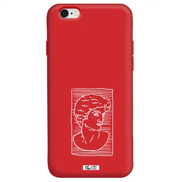 David Apple iPhone 6 Silicone Imperial Red Case