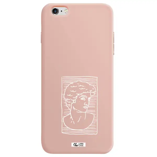 David Apple iPhone 6S Silicone pastel pink Case