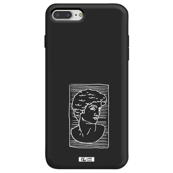 David Apple iPhone 7 plus Silicone black Case