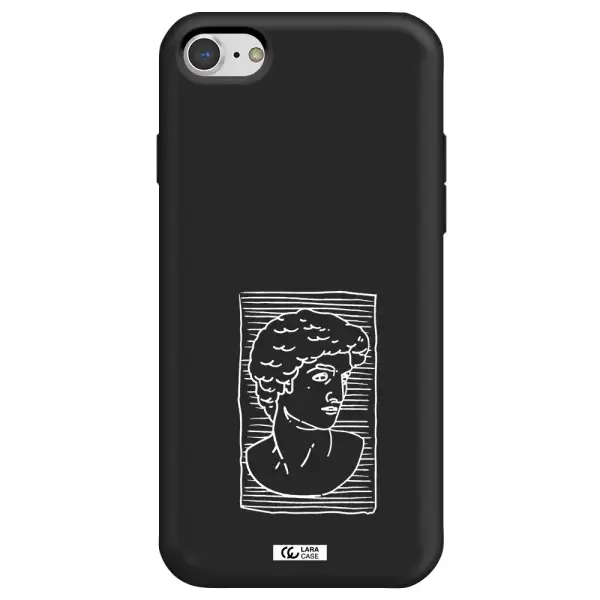 David Apple iPhone 7 Silicone black Case