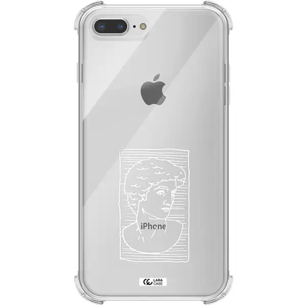 David Apple iPhone 8 plus Clear PC Case