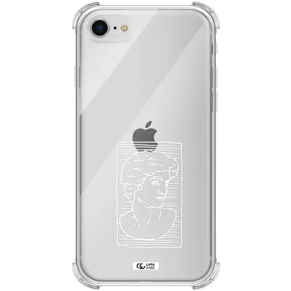 David Apple iPhone se 2020 Clear PC Case