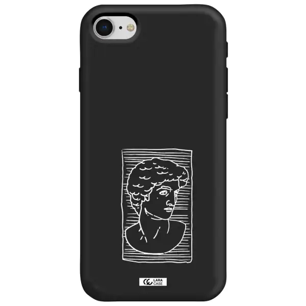 David Apple iPhone se 2020 Silicone black Case