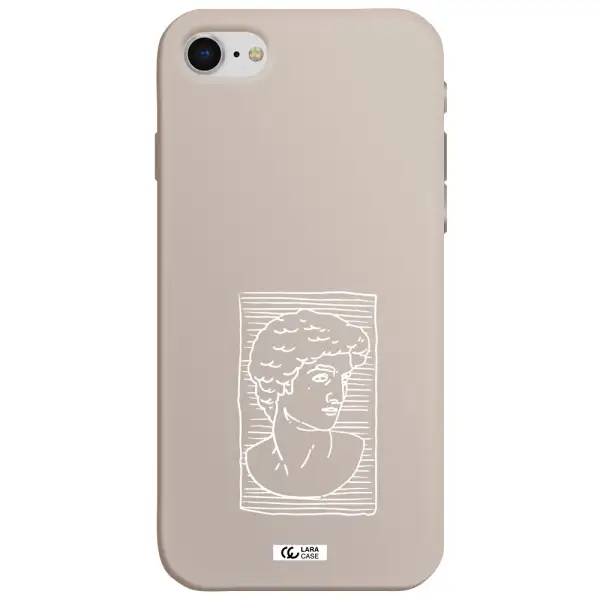 David Apple iPhone se 2020 Silicone Stone Case