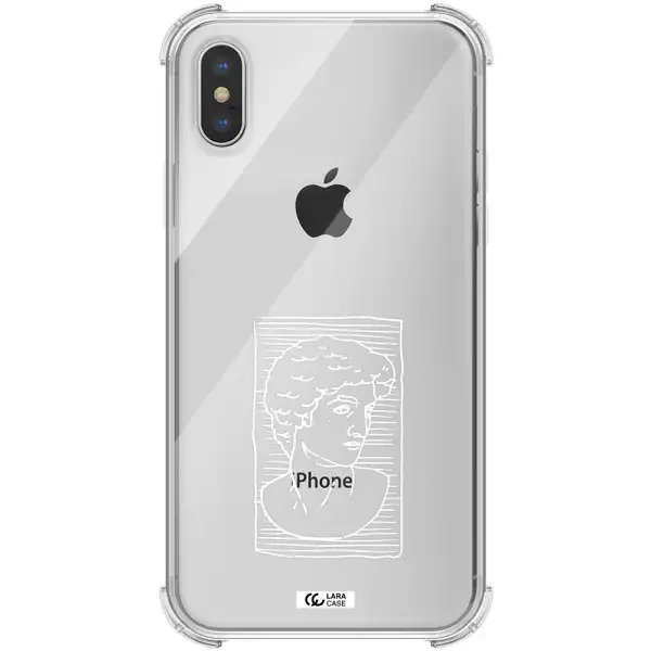 David Apple iPhone XS max Clear PC Case