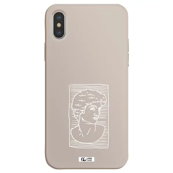 David Apple iPhone XS max Silicone Stone Case
