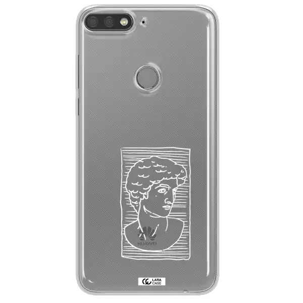 David Huawei Y7 Prime 2018 Clear TPU Case