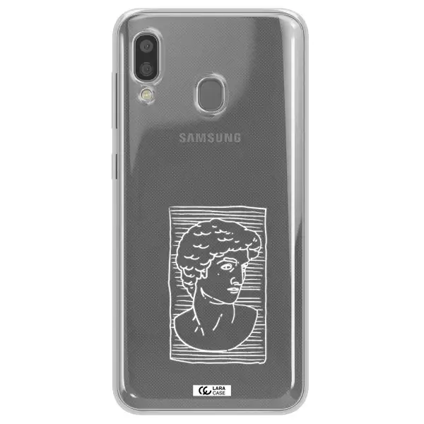 David Samsung A20 Clear TPU Case