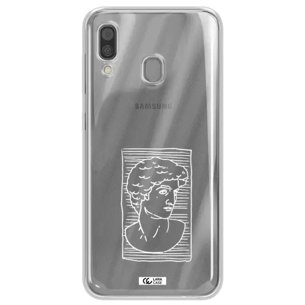 David Samsung A30 Clear TPU Case