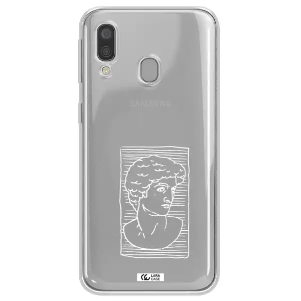 David Samsung A40 Clear TPU Case