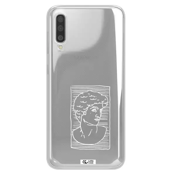 David Samsung A50 Clear TPU Case