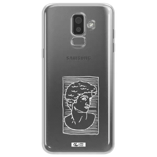 David Samsung J8 Clear TPU Case