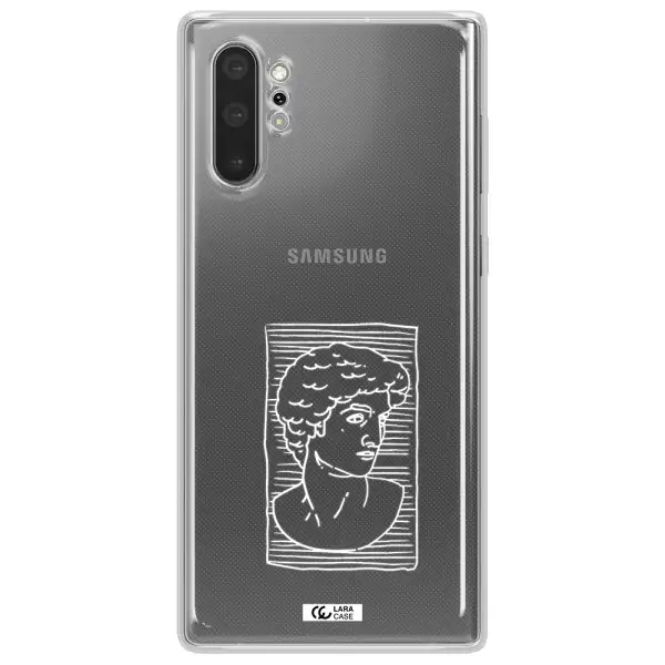 David Samsung Note 10 Plus Clear TPU Case