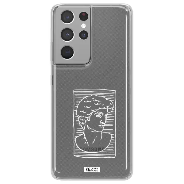 David Samsung S21 Ultra Clear TPU Case