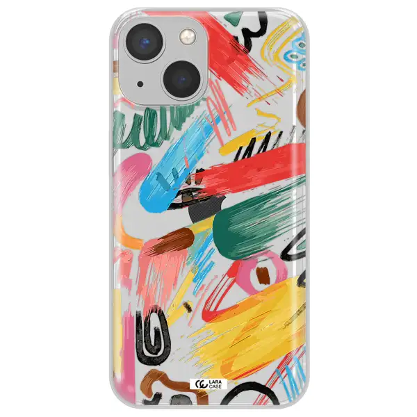 Oil Paint Abstract Apple iPhone 13 Clear TPU Case