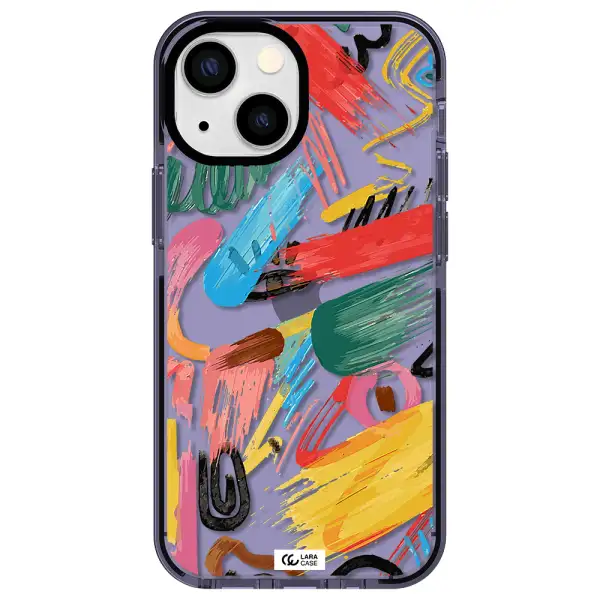 Oil Paint Abstract Apple iPhone 13 mini impact Lilac Case