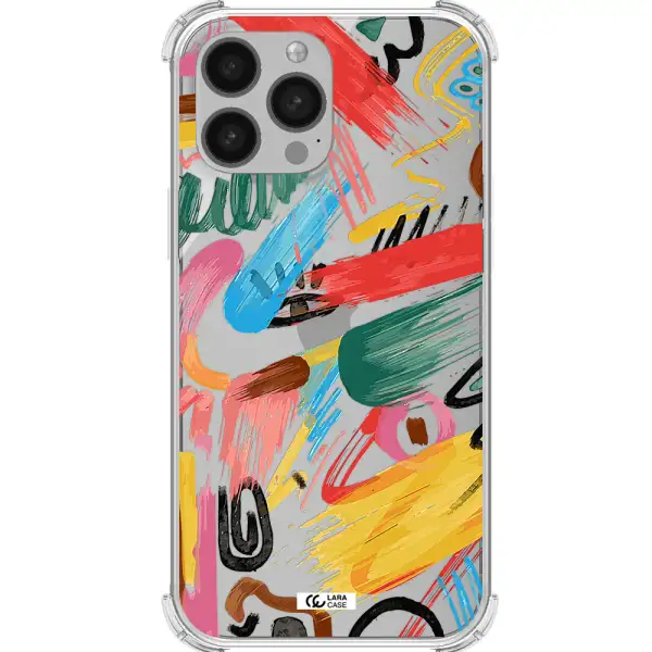 Oil Paint Abstract Apple iPhone 13 Pro Clear PC Case