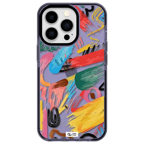 Oil Paint Abstract Apple iPhone 13 Pro impact Lilac Case