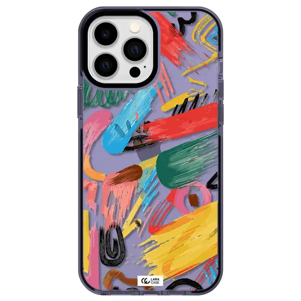 Oil Paint Abstract Apple iPhone 13 Pro Max impact Lilac Case