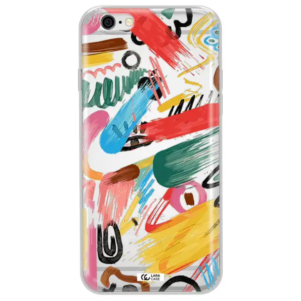 Oil Paint Abstract Apple iPhone 6 plus Clear TPU Case