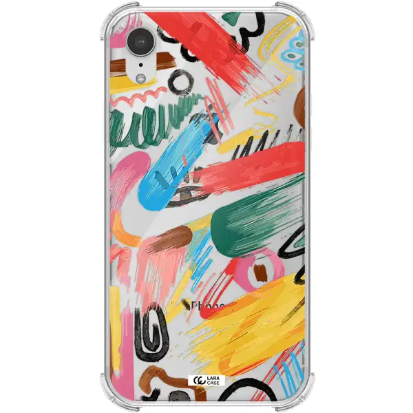 Oil Paint Abstract Apple iPhone XR Clear PC Case