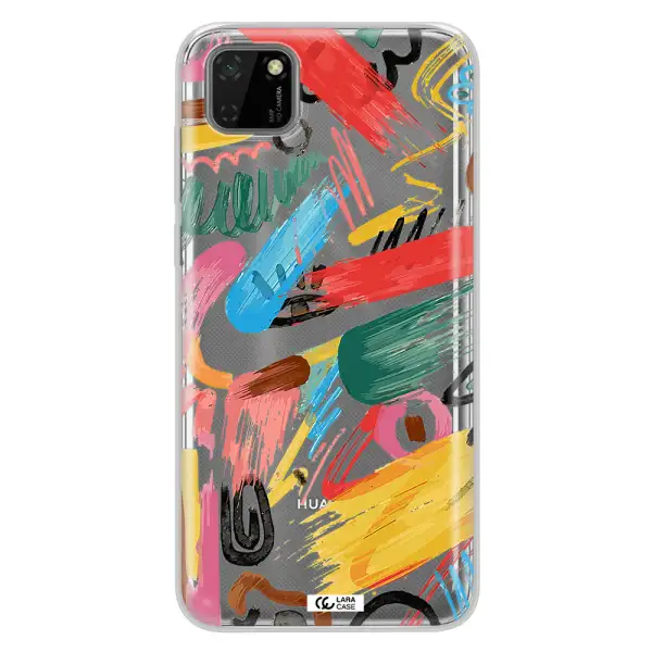 Oil Paint Abstract Huawei Honor 9S Clear TPU Case