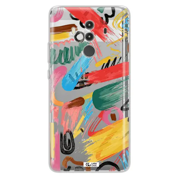 Oil Paint Abstract Huawei Mate 10 Clear TPU Case
