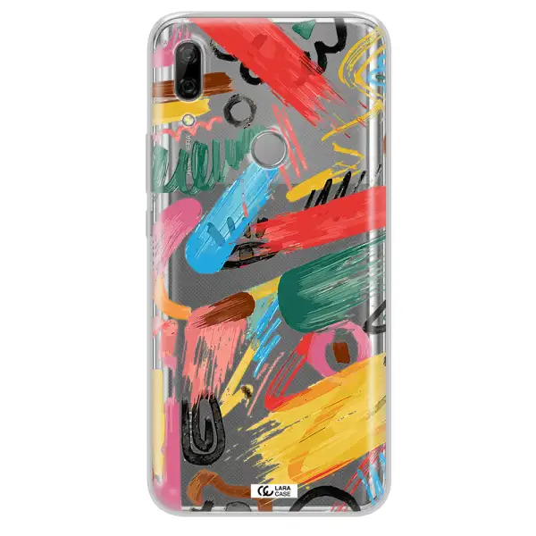 Oil Paint Abstract Huawei P Smart Z Clear TPU Case