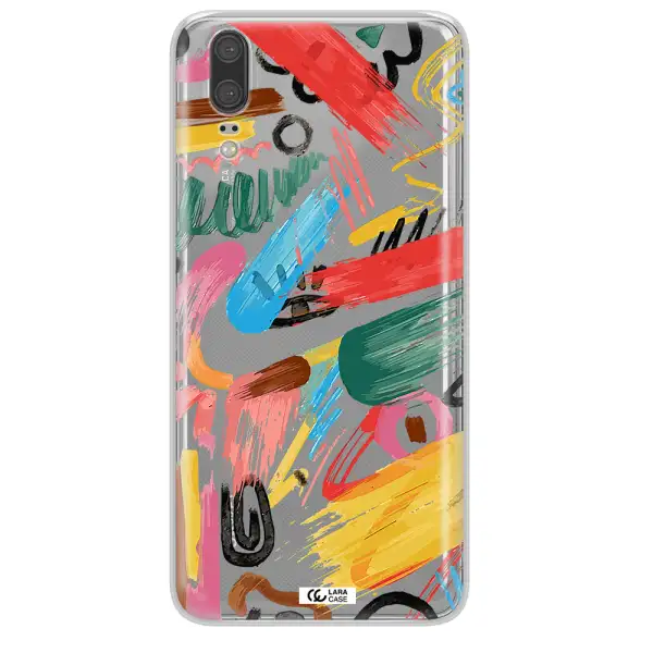 Oil Paint Abstract Huawei P20 Clear TPU Case