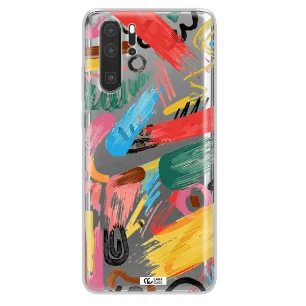 Oil Paint Abstract Huawei P30 Pro Clear TPU Case