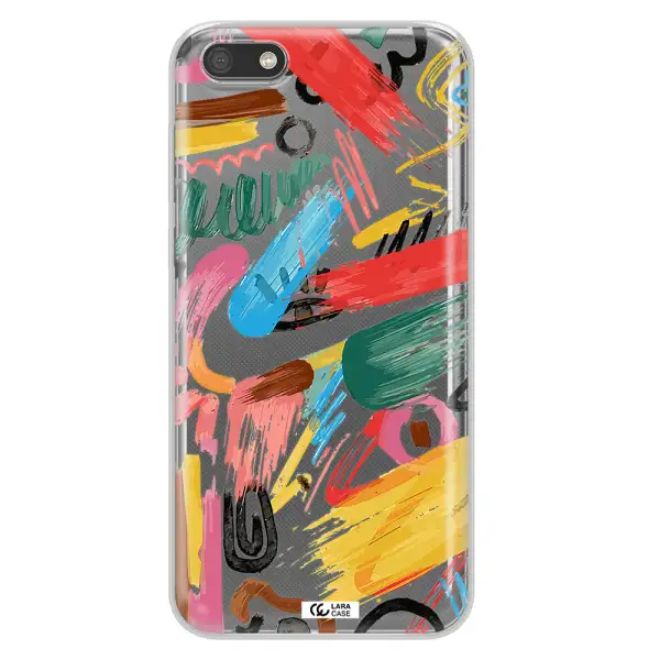 Oil Paint Abstract Huawei Y5 2018 Clear TPU Case