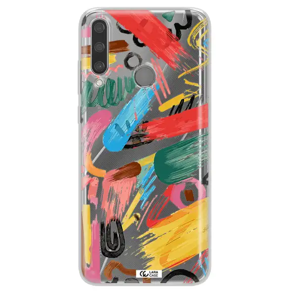 Oil Paint Abstract Huawei Y6P Clear TPU Case
