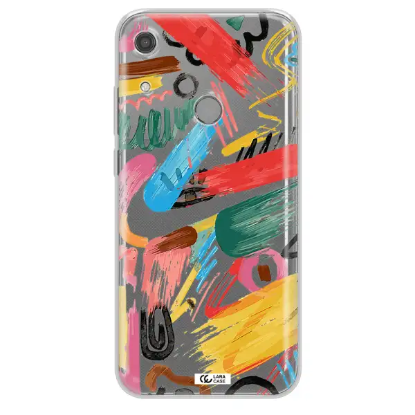 Oil Paint Abstract Huawei Y6S Clear TPU Case