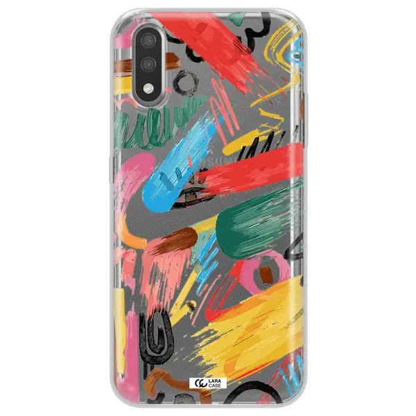 Oil Paint Abstract Samsung A01 Clear TPU Case