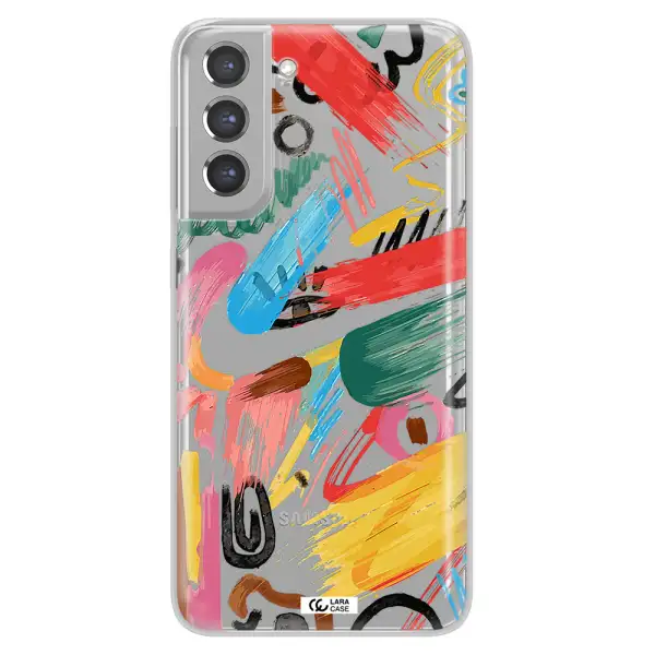 Oil Paint Abstract Samsung A21 Fe Clear TPU Case