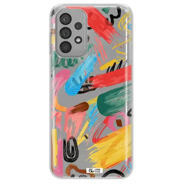 Oil Paint Abstract Samsung A23 Clear TPU Case