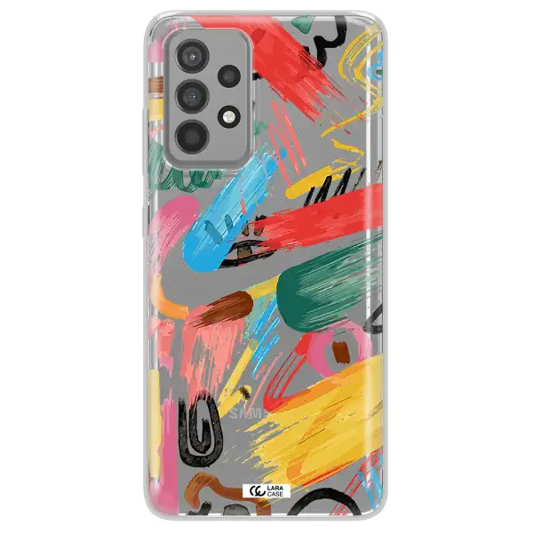 Oil Paint Abstract Samsung A52 Clear TPU Case