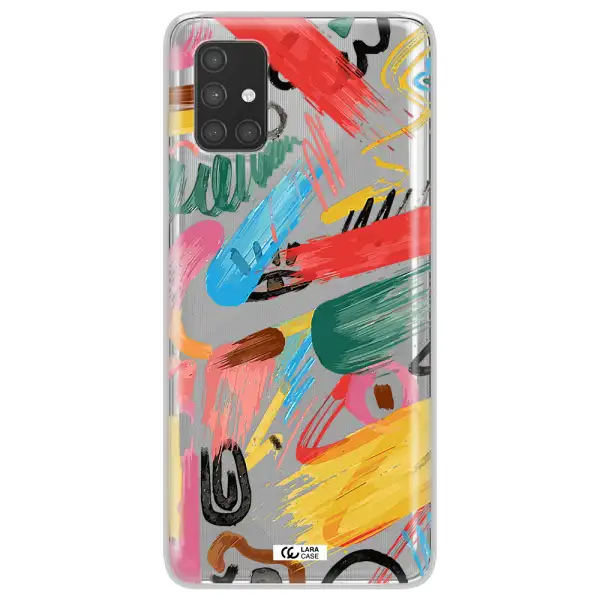 Oil Paint Abstract Samsung A71 Clear TPU Case