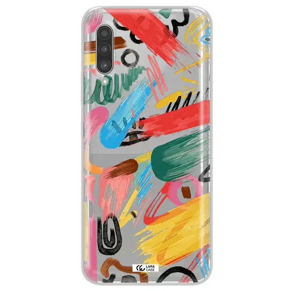 Oil Paint Abstract Samsung A90 Clear TPU Case